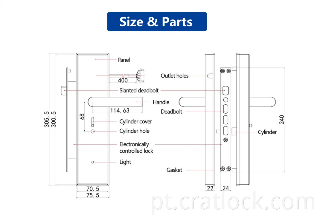 Autorização flexível Controle remoto Monitoramento em tempo real Multifunction Smart Door Lock